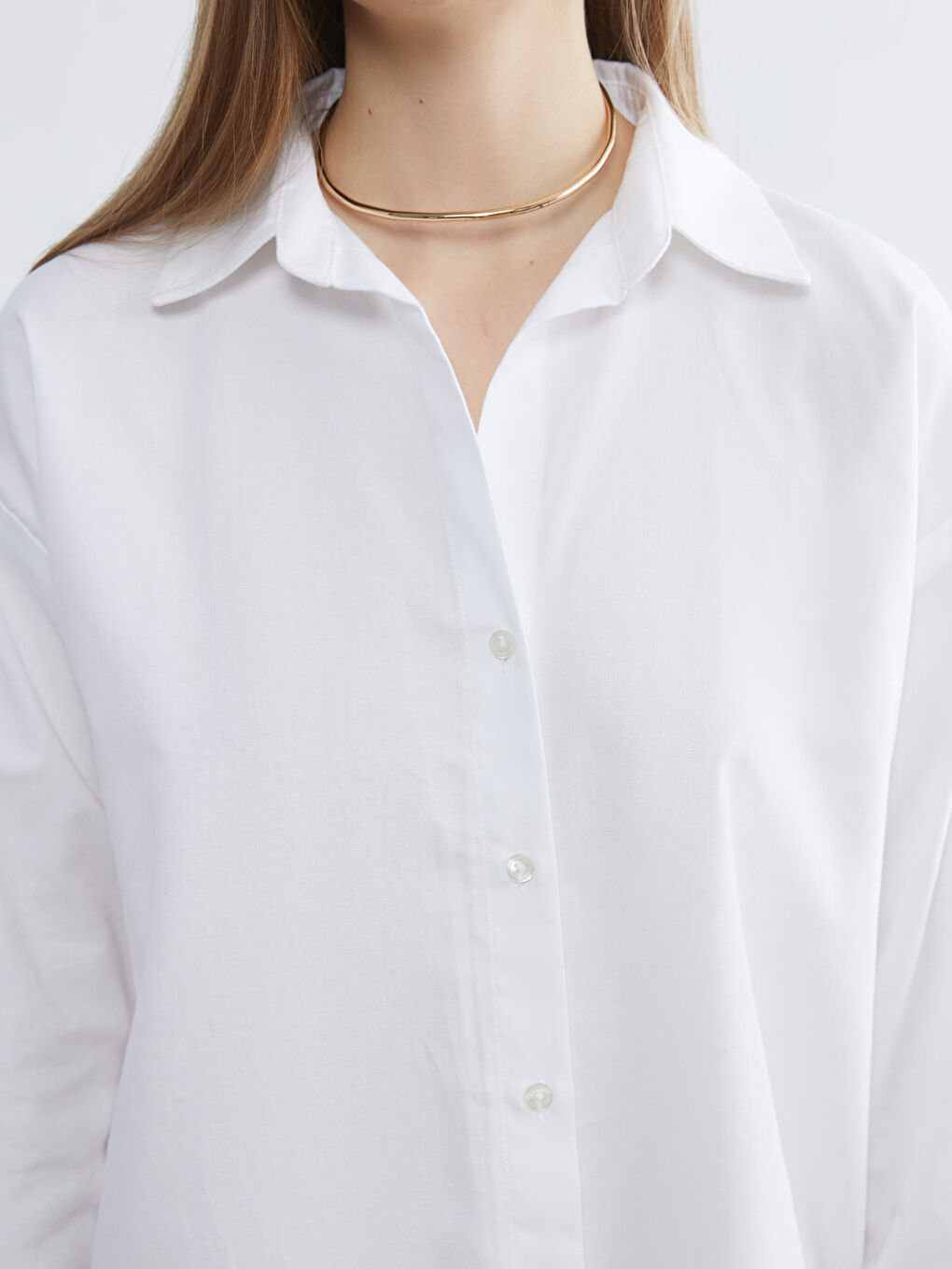 Oversize Oxford Women's Shirt-2