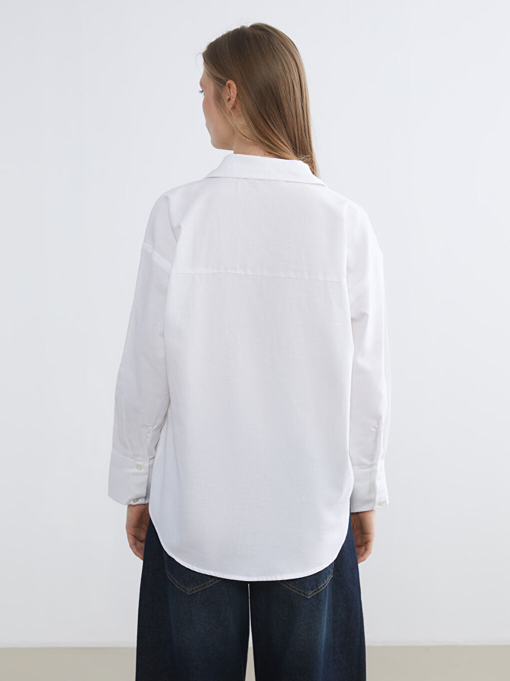 Oversize Oxford Women's Shirt-3