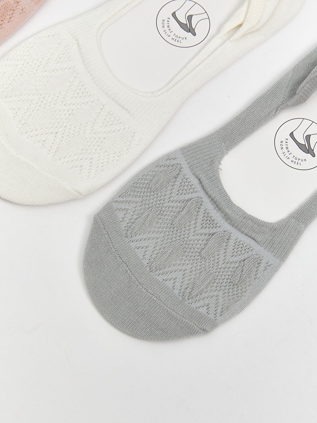 Karışık Desenli Kız Çocuk Babet Çorap 3'lü-1