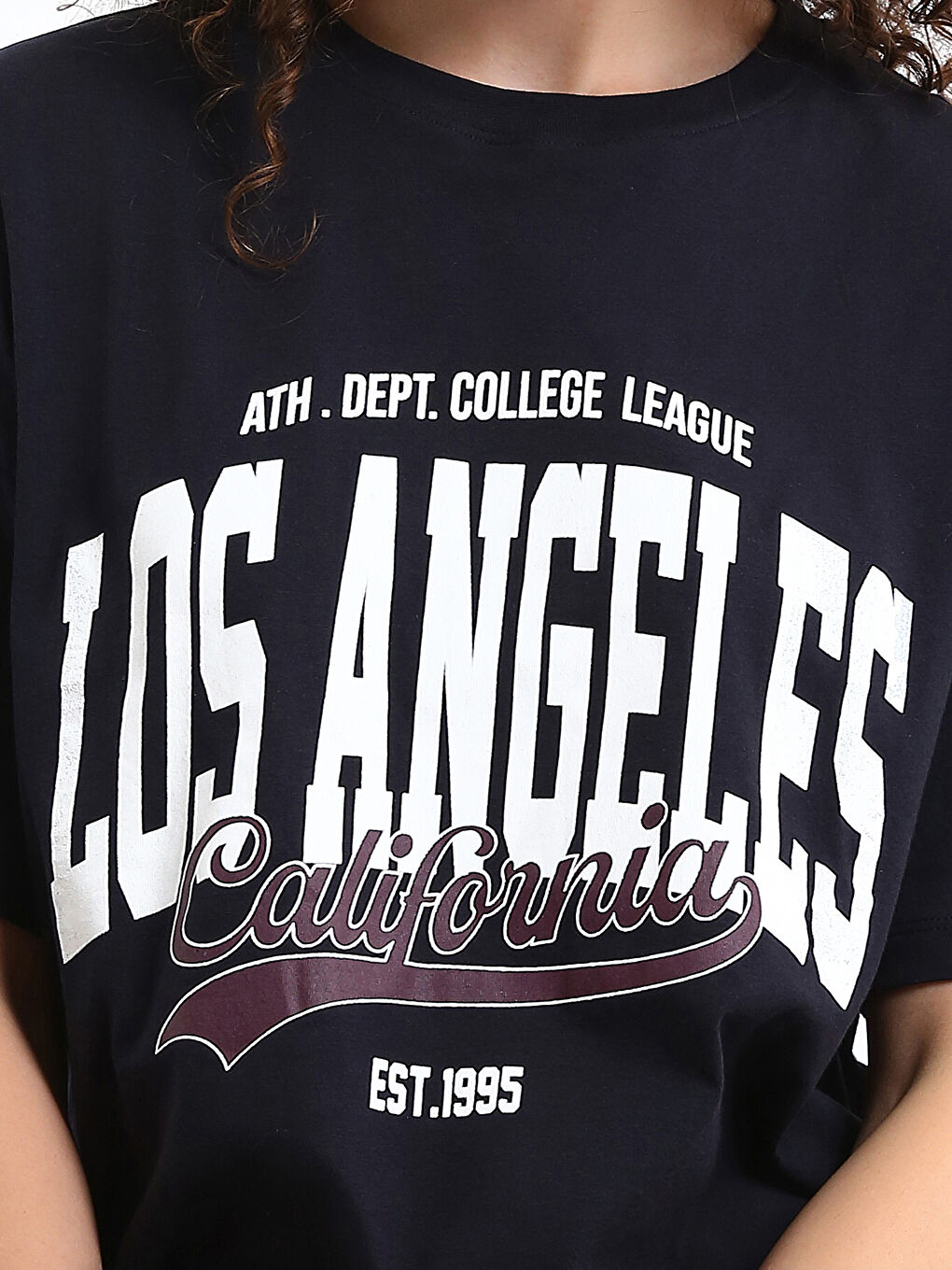Crew Neck Los Angeles Printed Women's T-Shirt-2