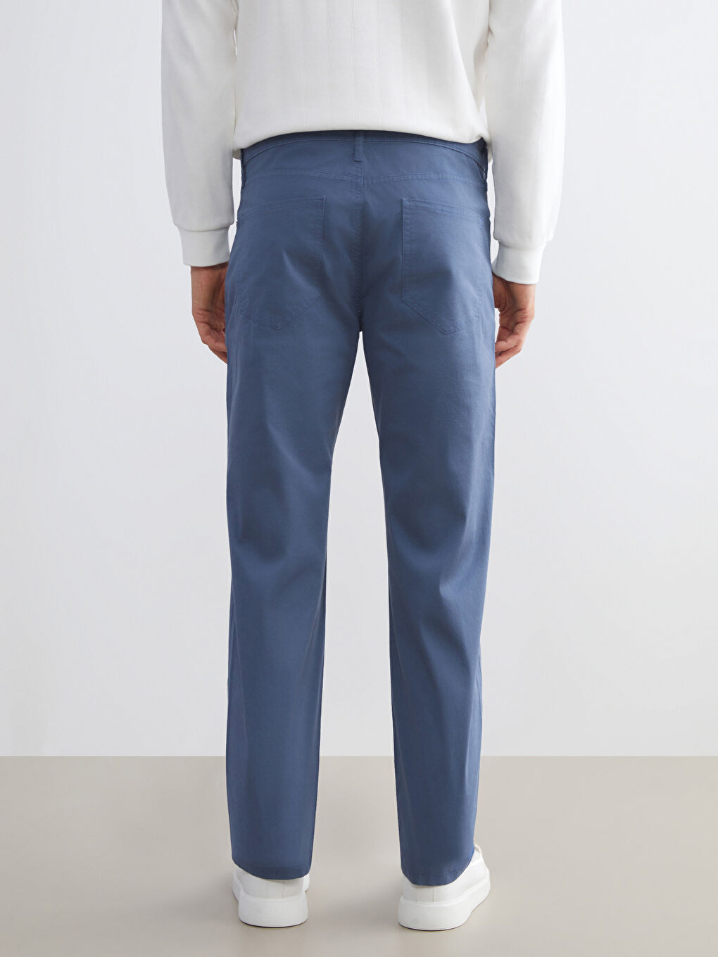 Mavi Standart Kalıp Gabardin Erkek Chino Pantolon-3