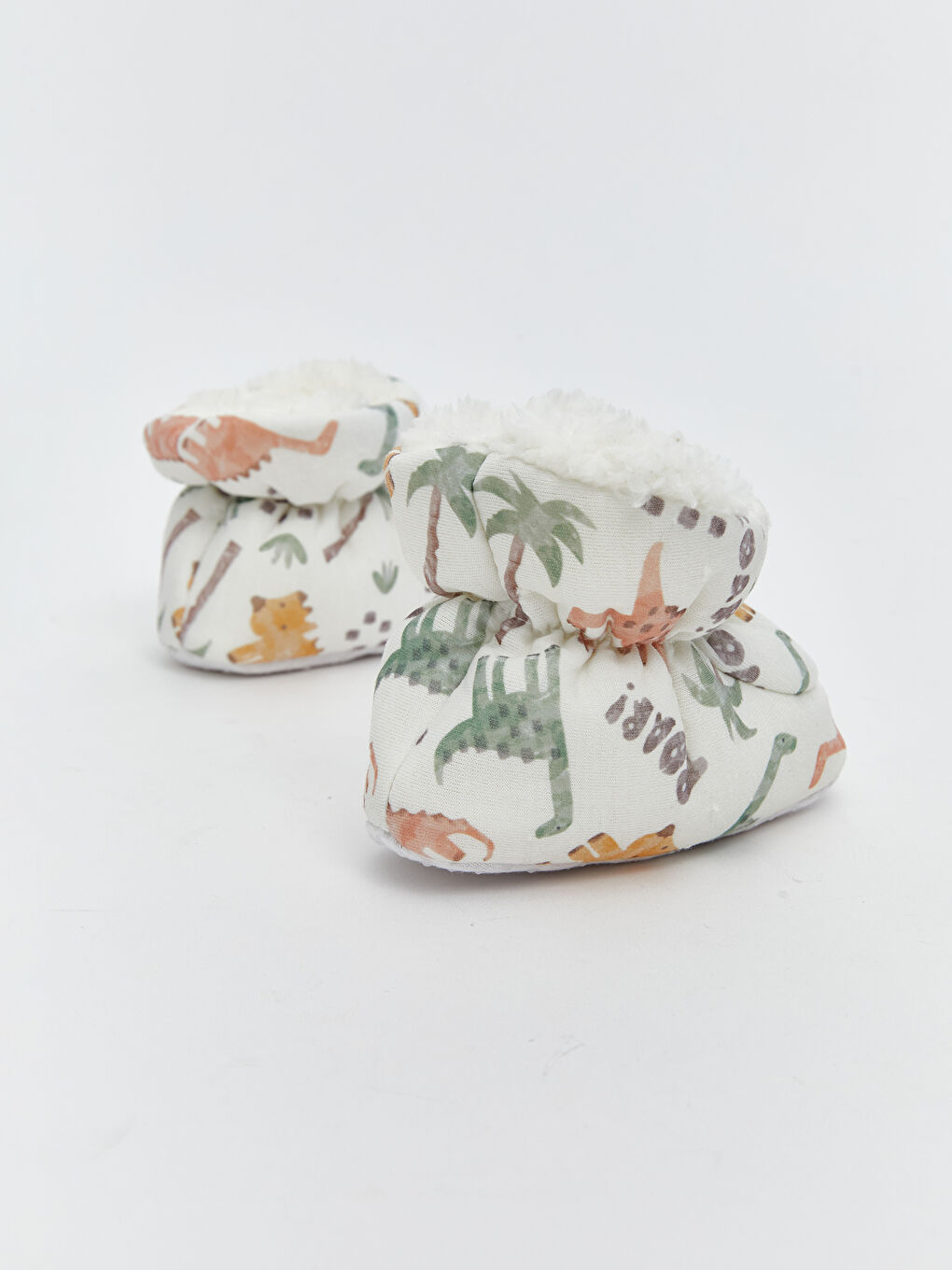 Beyaz Erkek Bebek Ev Botu Panduf-4