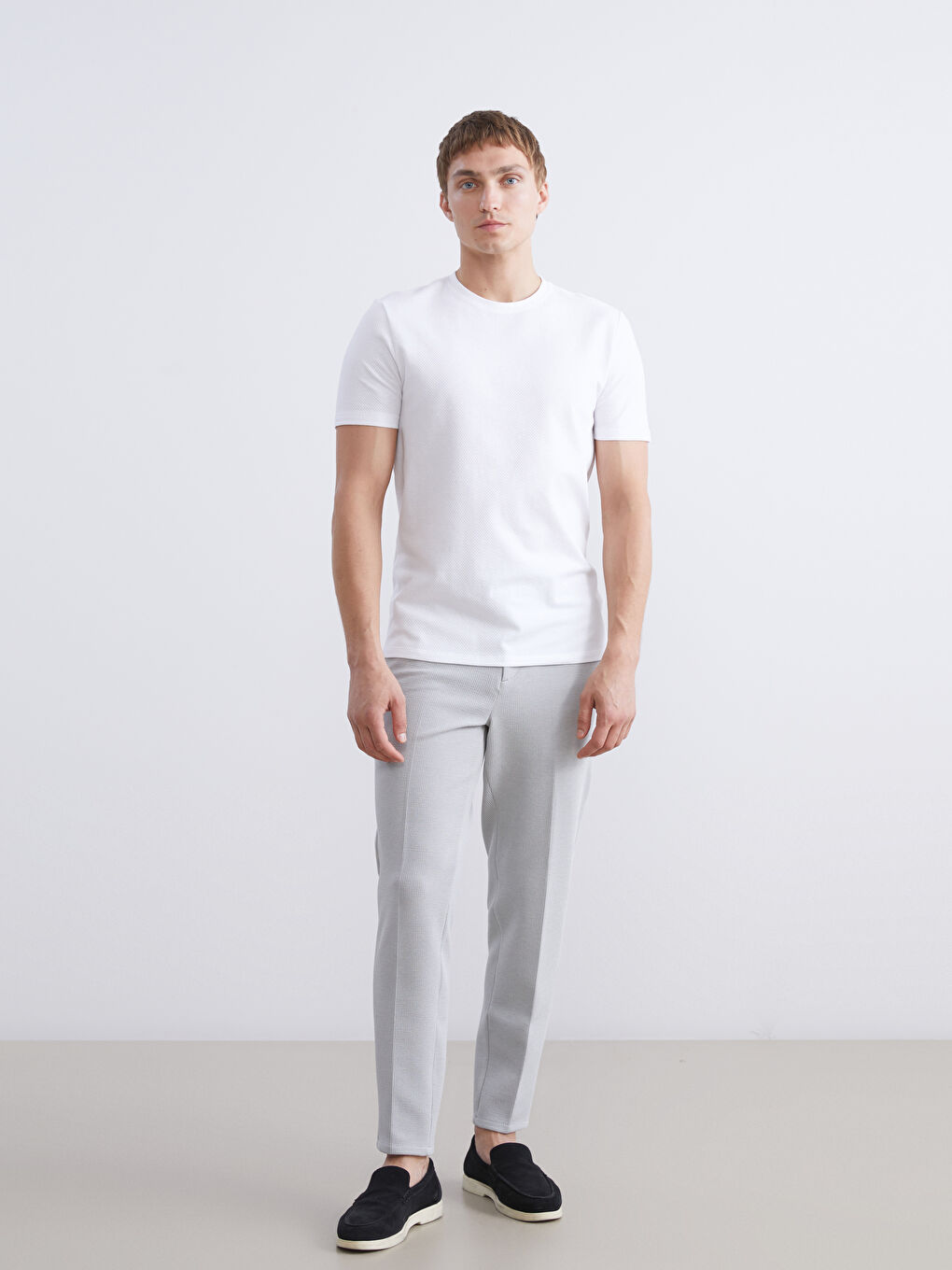 Gri Slim Fit Erkek Pantolon