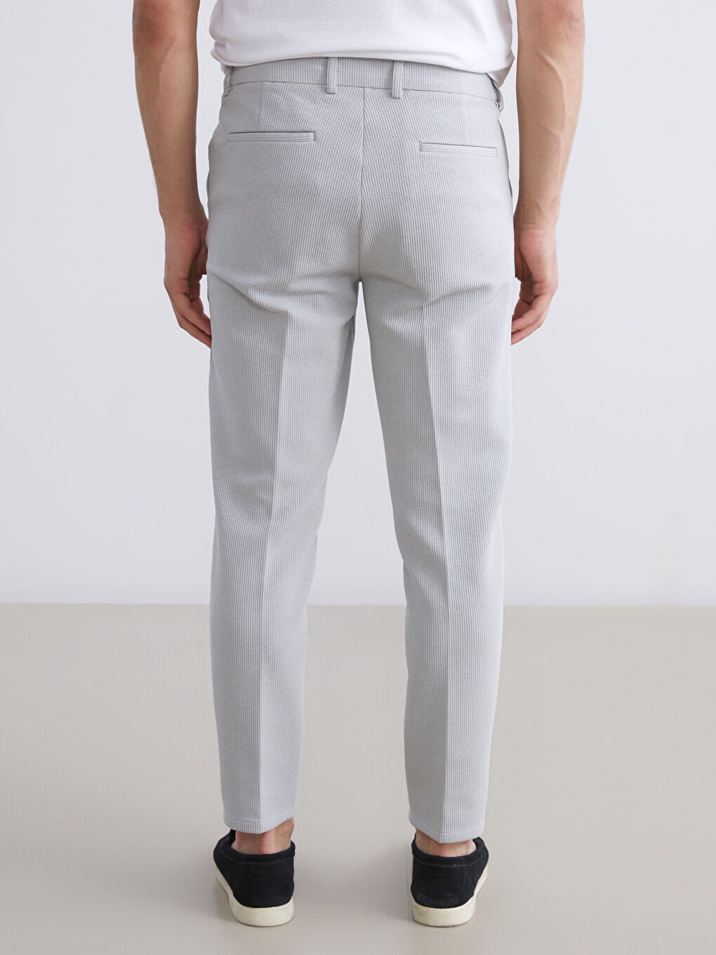 Gri Slim Fit Erkek Pantolon-3