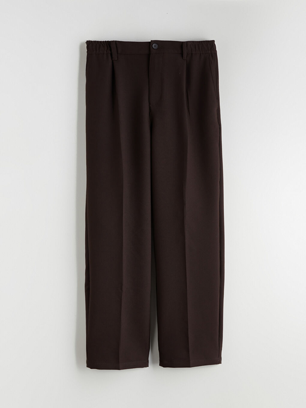 Kahverengi Rahat Kalıp Erkek Pantolon-4