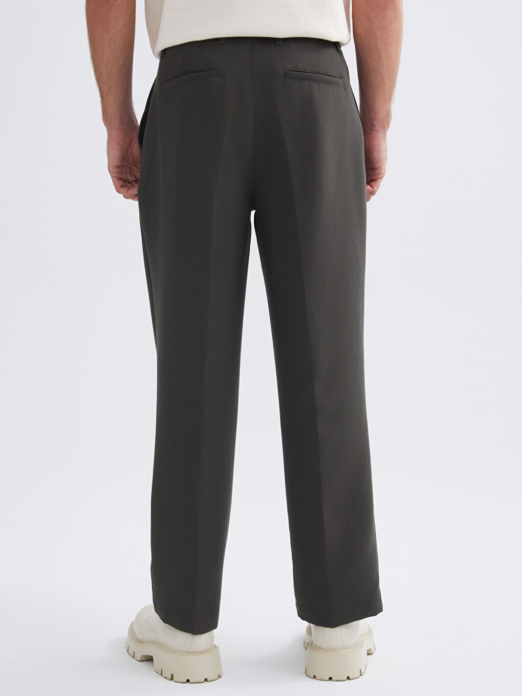 Haki Rahat Kalıp Erkek Pantolon-3