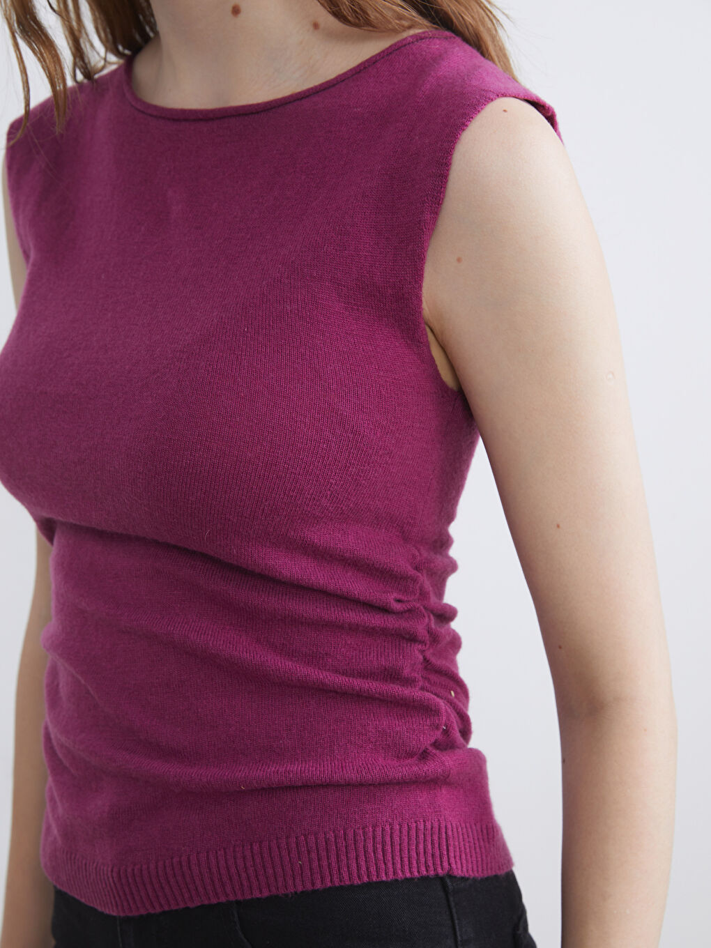 LCW Vision Crew Neck Women's Knitwear Tank Top -W5IU35Z8-HMS