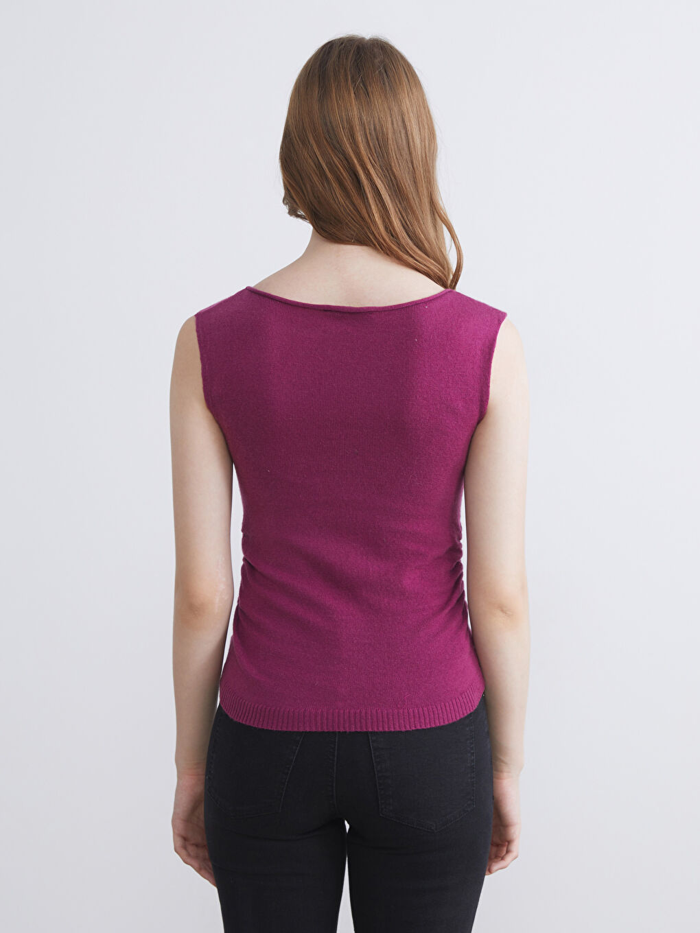 LCW Vision Crew Neck Women's Knitwear Tank Top -W5IU35Z8-HMS