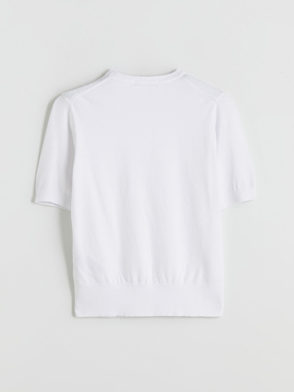 Ekru Bisiklet Yaka Kadın Triko Kazak-5