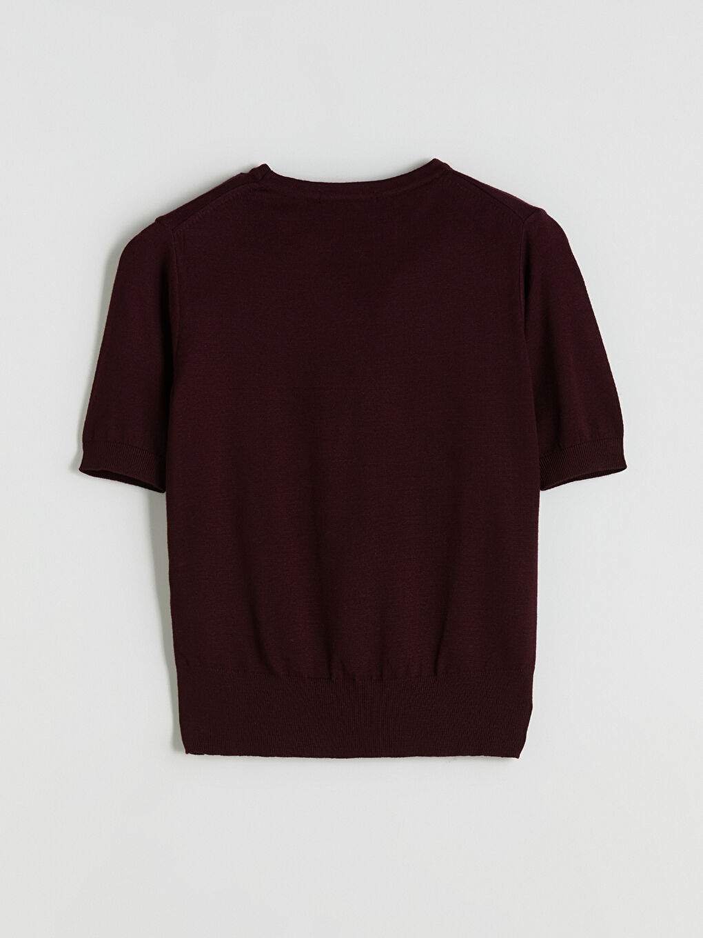 Mürdüm Bisiklet Yaka Kadın Triko Kazak-5