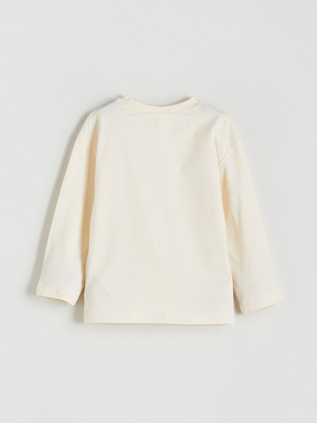 Ekru Bisiklet Yaka Los Angeles Baskılı Kız Çocuk Tişört-1