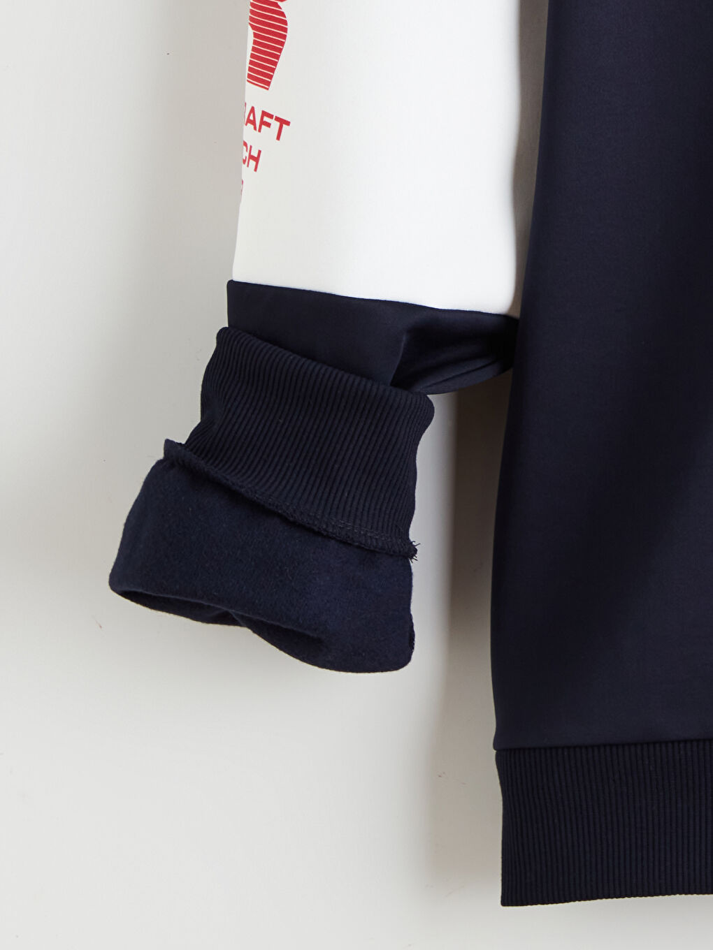 Funnel Neck Printed Men's Sweatshirt-5