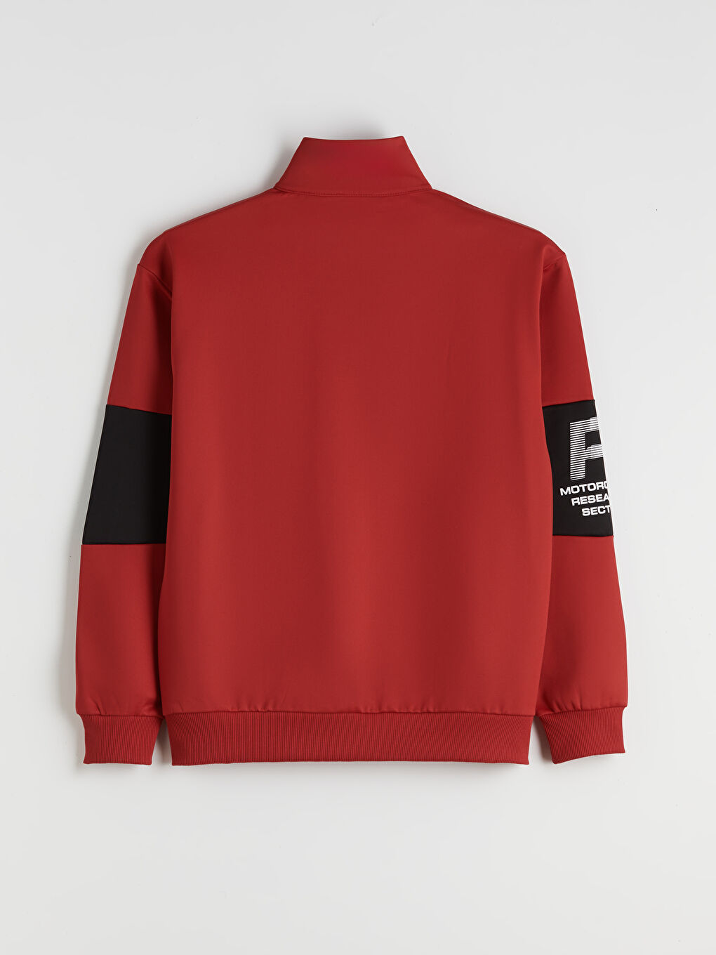 Funnel Neck Printed Men's Sweatshirt-5