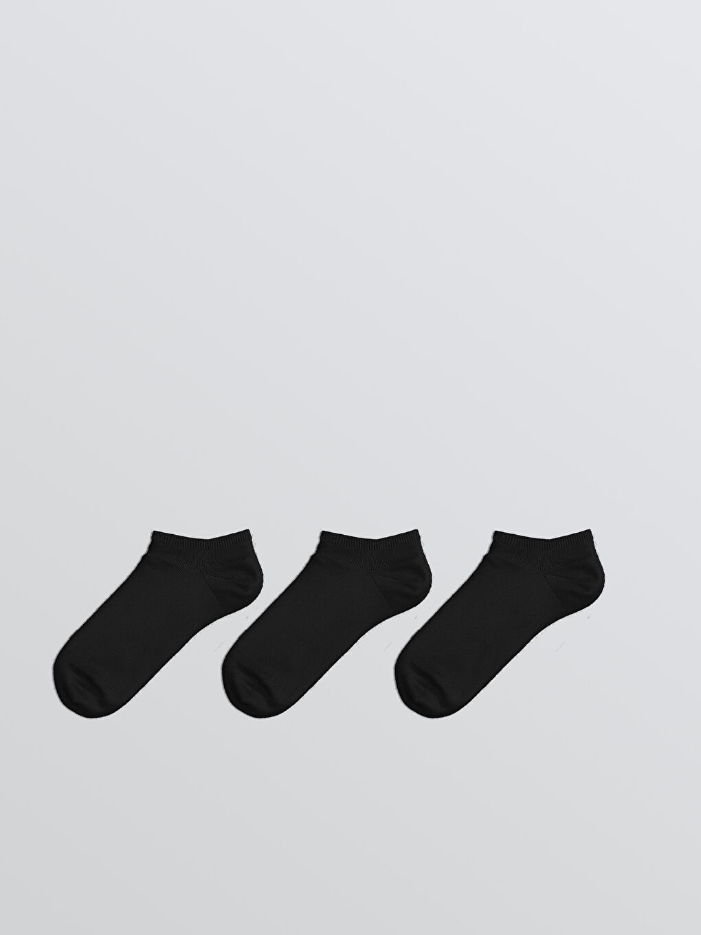 Women's Plain Sneaker Socks 3-Pack