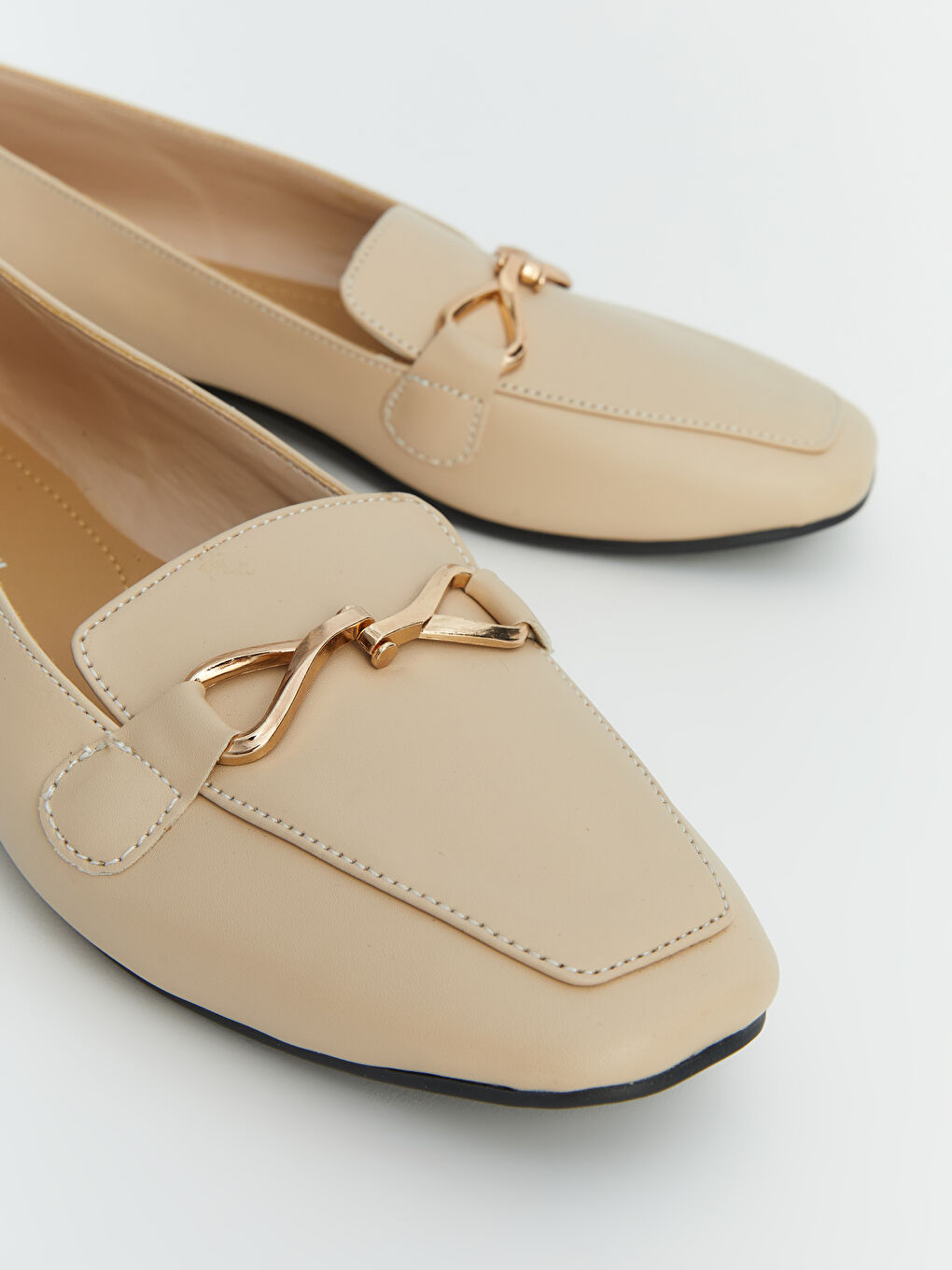 Faux Leather Women's Loafer Shoes-5