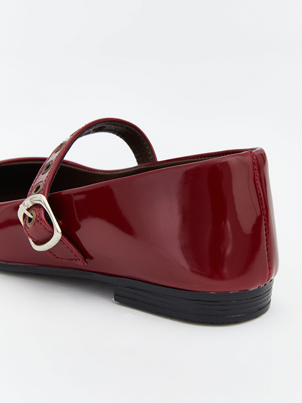 Shiny Faux Leather Women's Ballet Flats-4