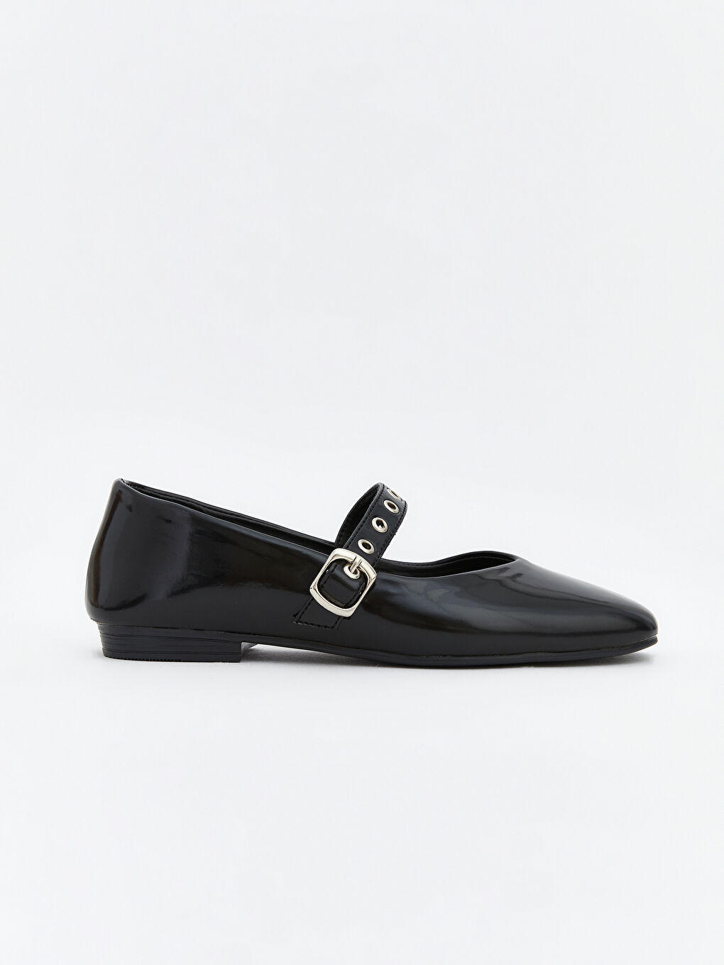 Shiny Faux Leather Women's Ballet Flats-1