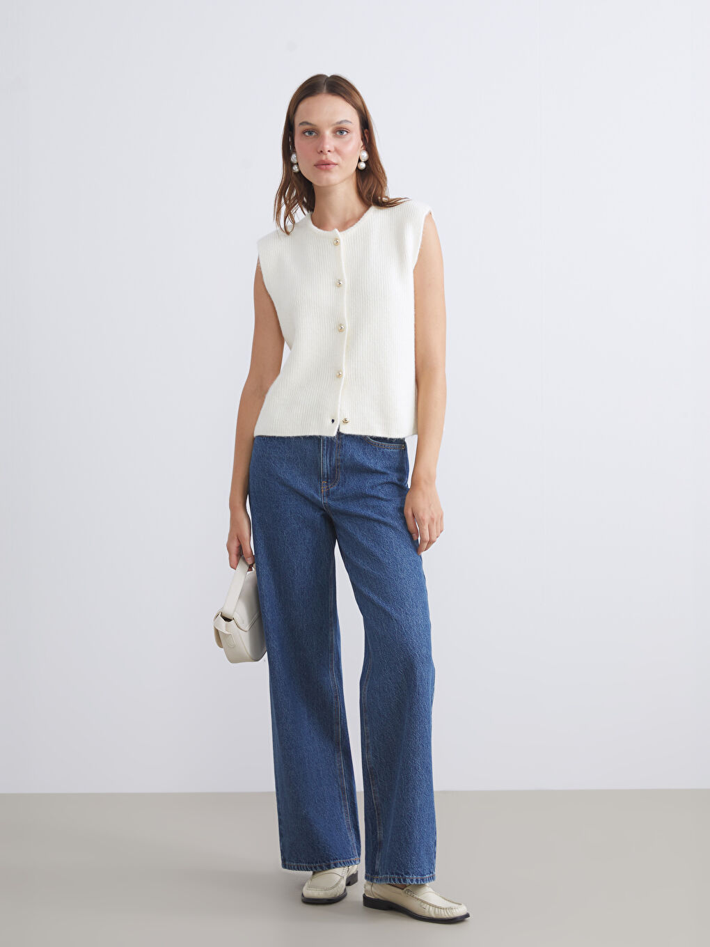 جينز نساء سروال واسع