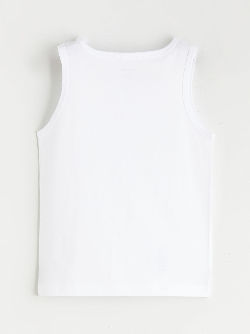 Beyaz Bisiklet Yaka Basic Erkek Çocuk Atlet 2'li-3