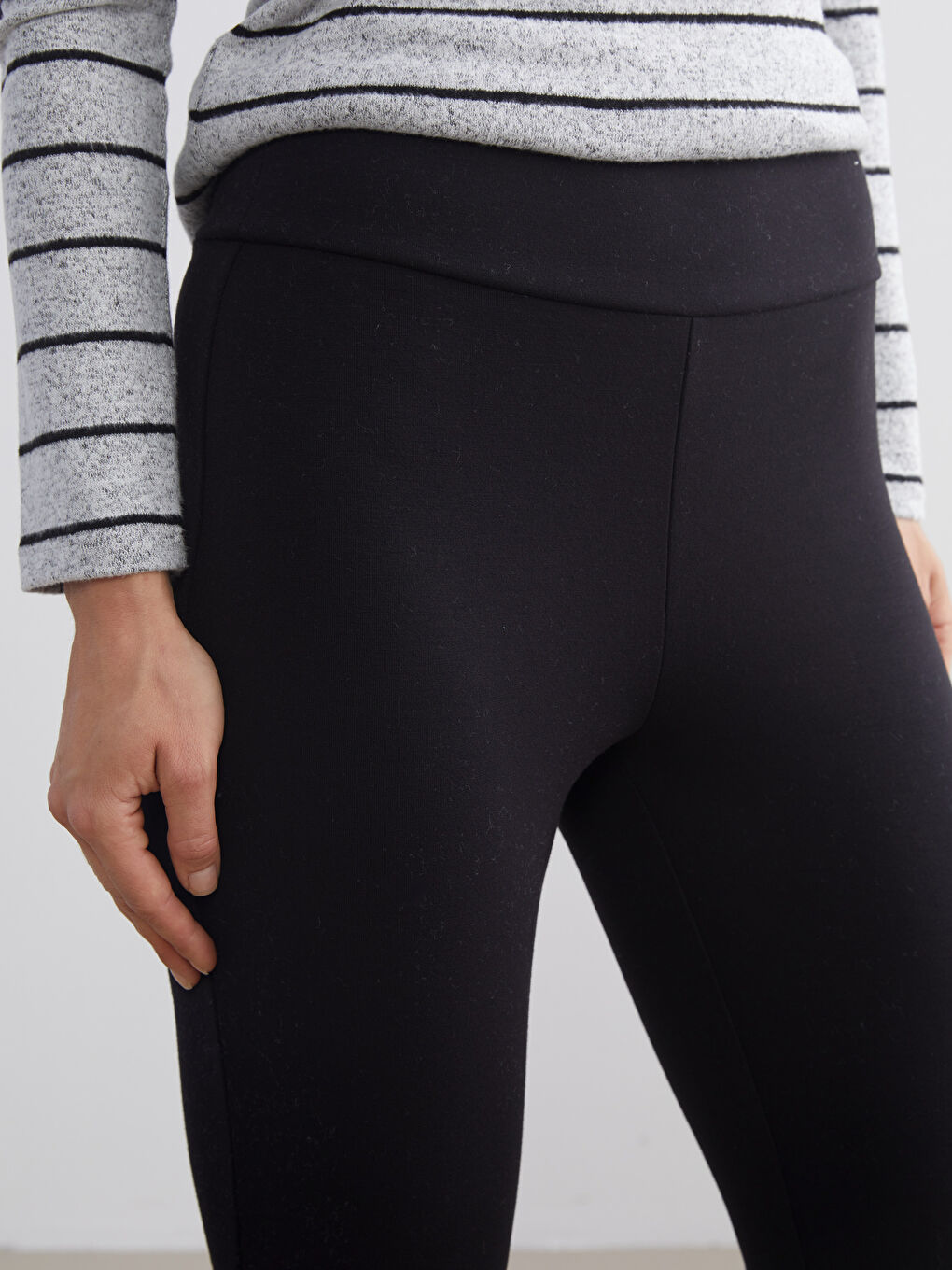 Elastic Waist Spanish Leg Women's Leggings Trousers-2