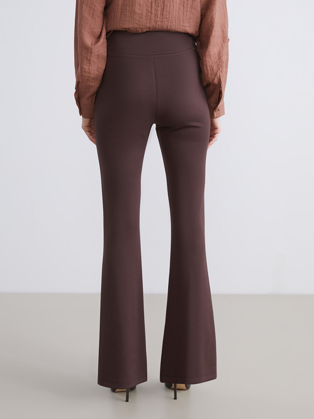 Elastic Waist Spanish Leg Women's Leggings Trousers-3