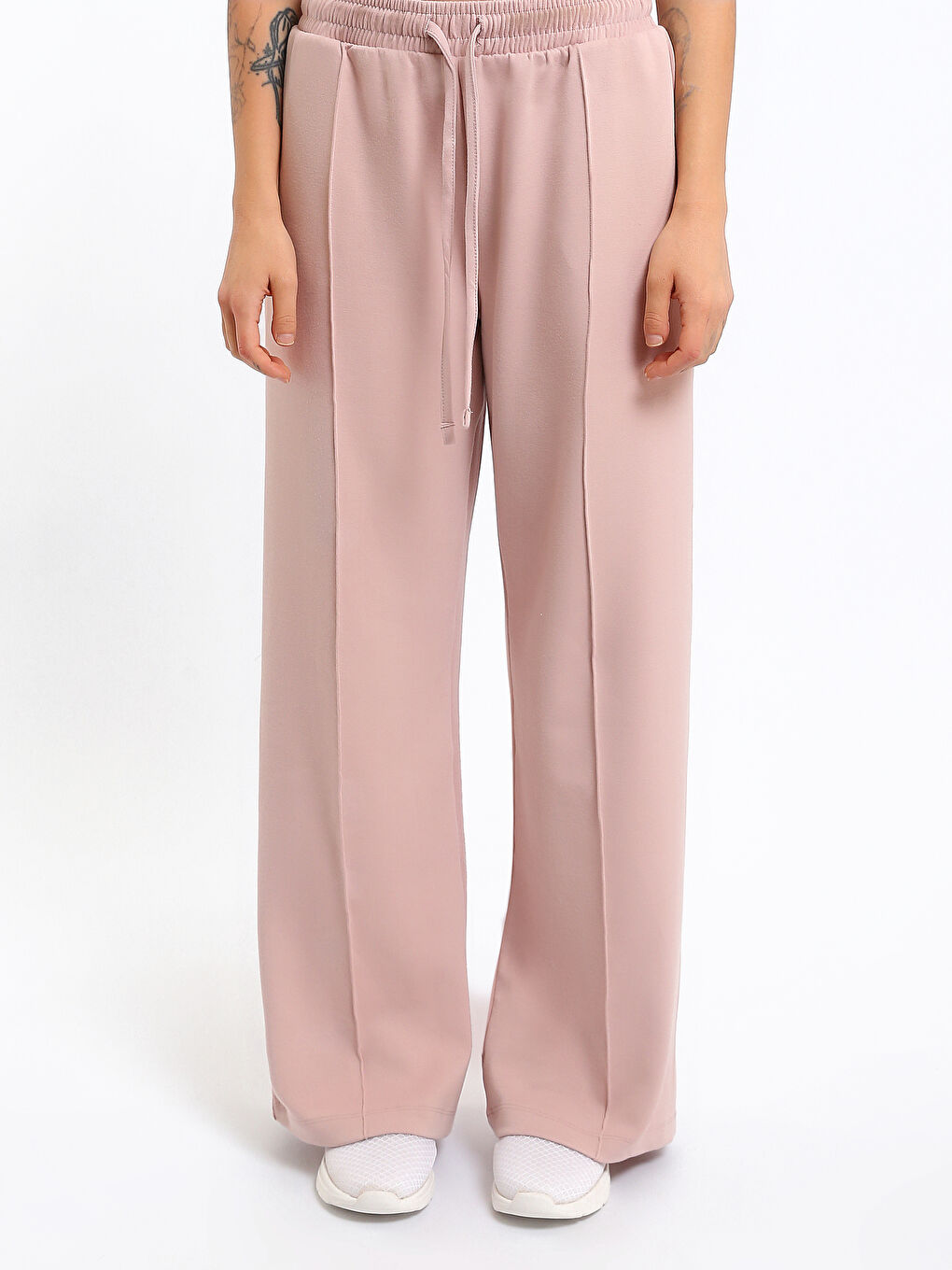 بنطلون رياضي للسيدات بخصر مرن-1