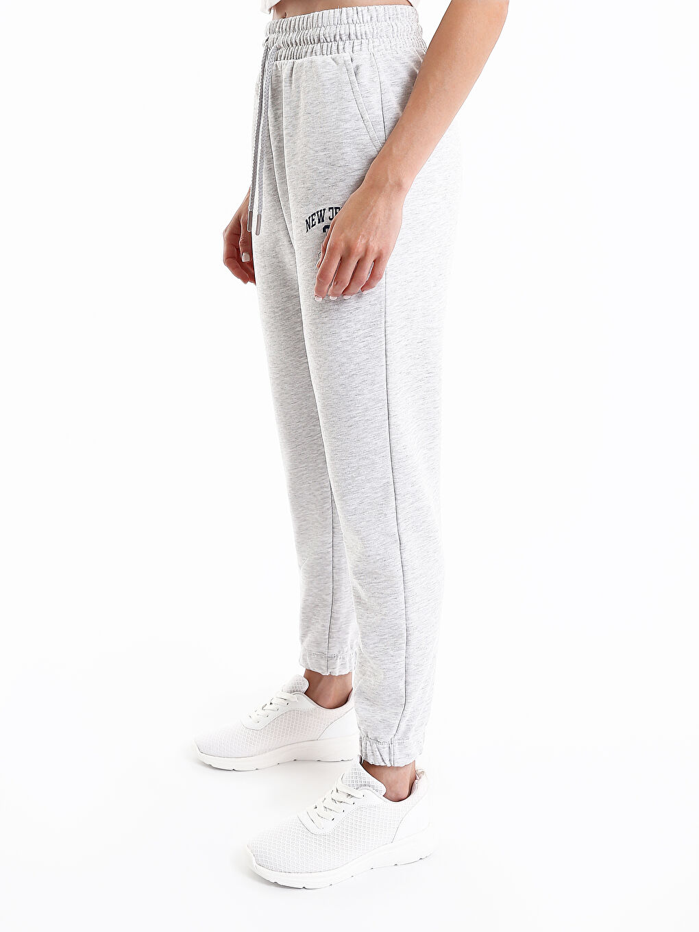 Elasticated Waist Women's Jogger Sweatpants-3