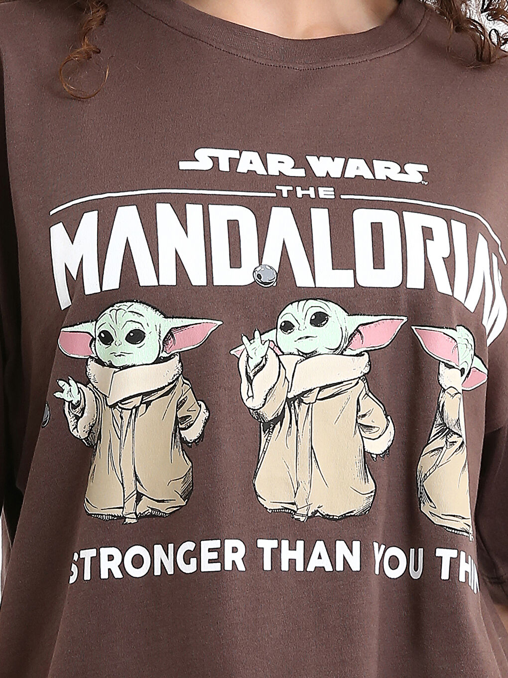 Crew Neck The Mandalorian Printed Women's T-Shirt-2