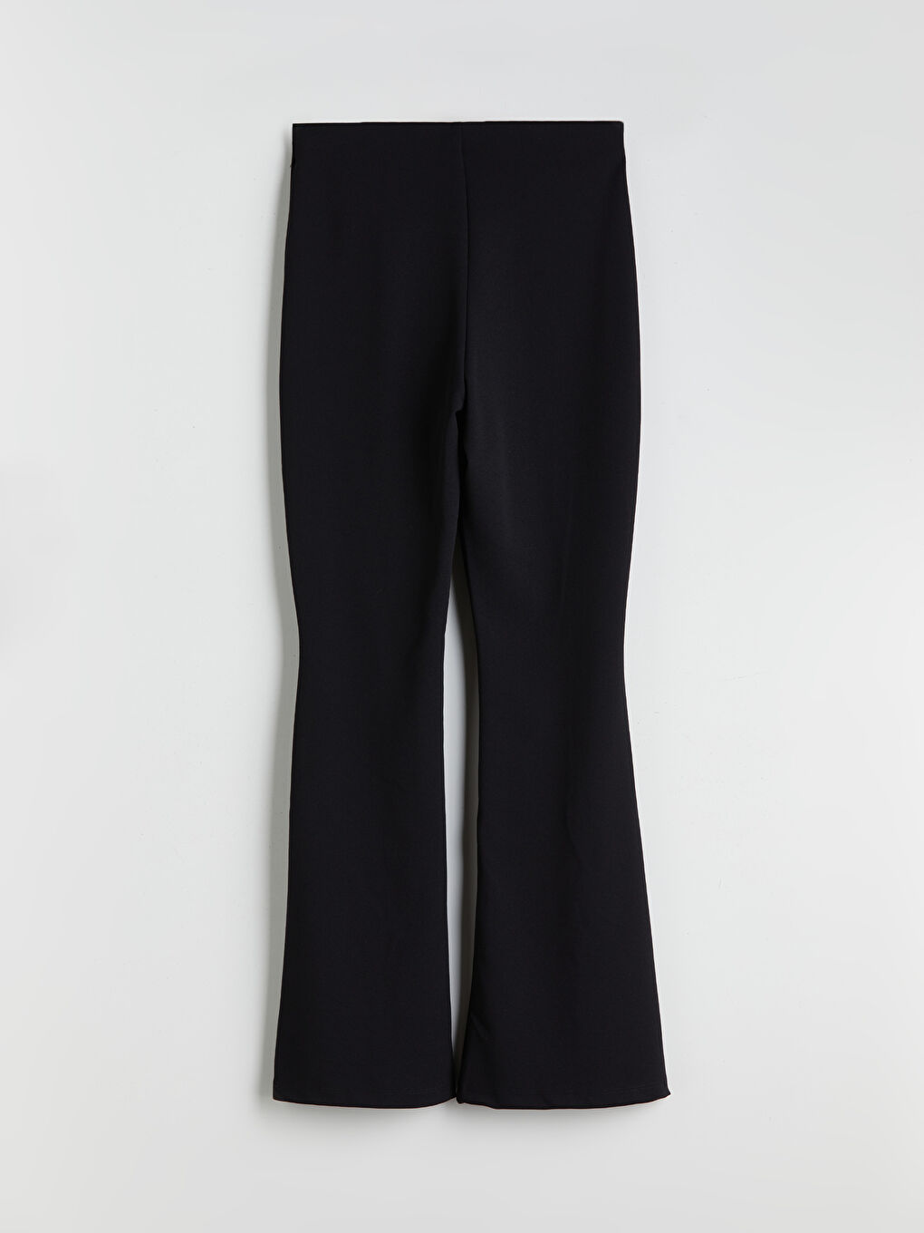 Siyah Dar Fit İspanyol Paça Kadın Pantolon-7