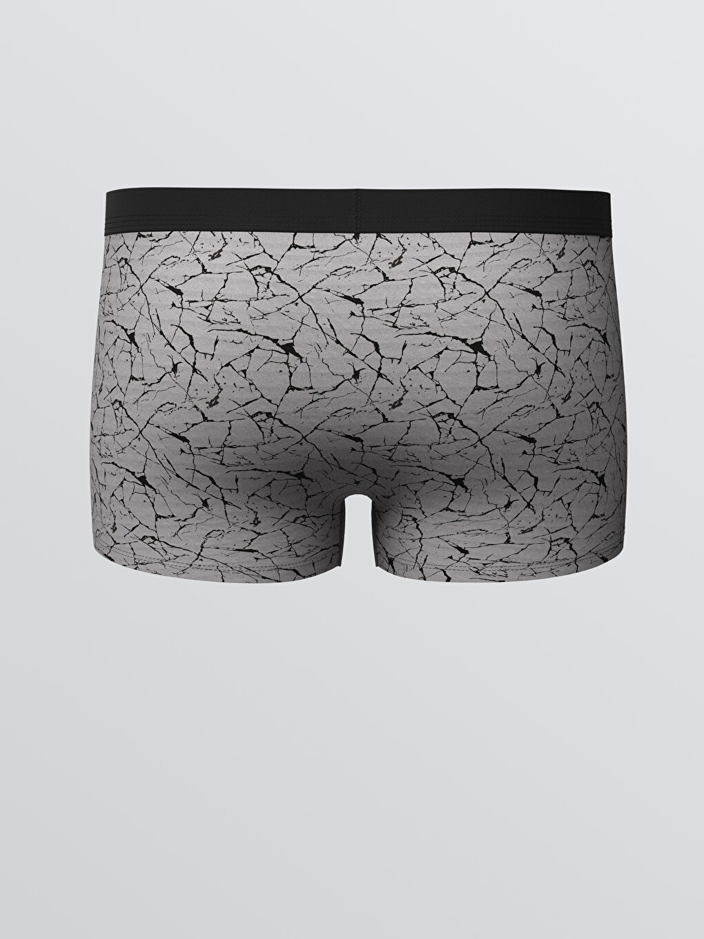 Gri Standart Kalıp Pamuklu Esnek Erkek Boxer 3'lü-4