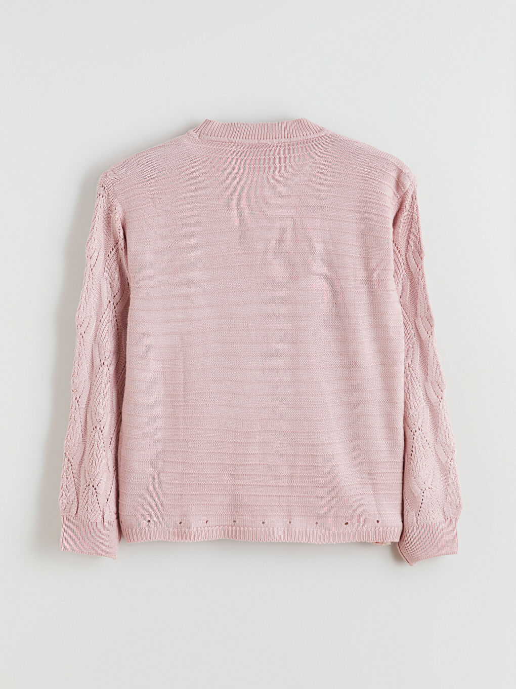 Crew Neck Hole-Knitted Women's Knitwear Sweater-6