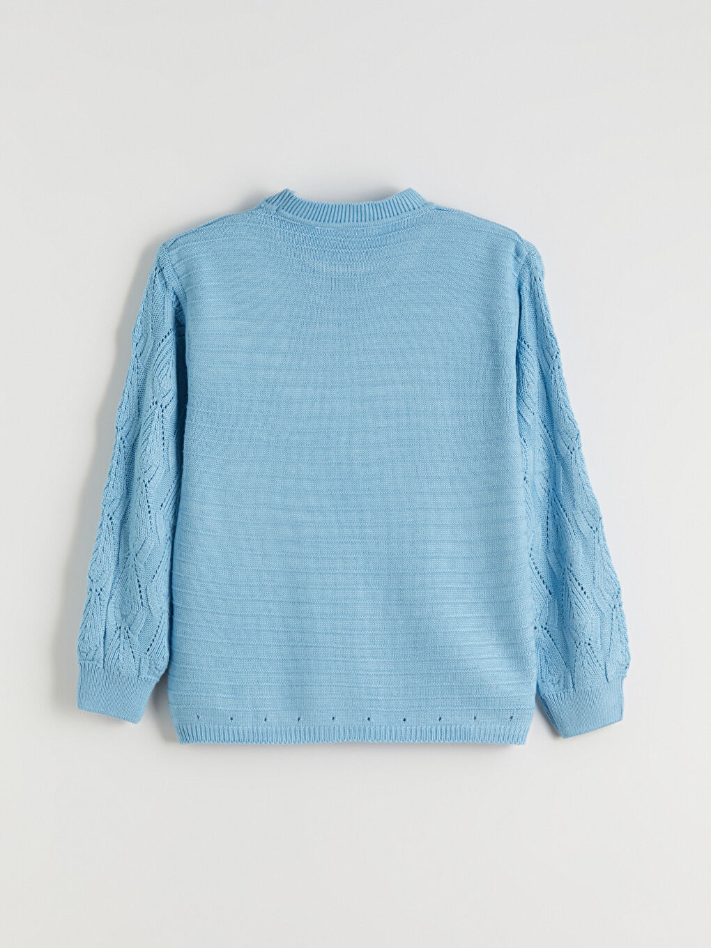 Crew Neck Hole-Knitted Women's Knitwear Sweater-5