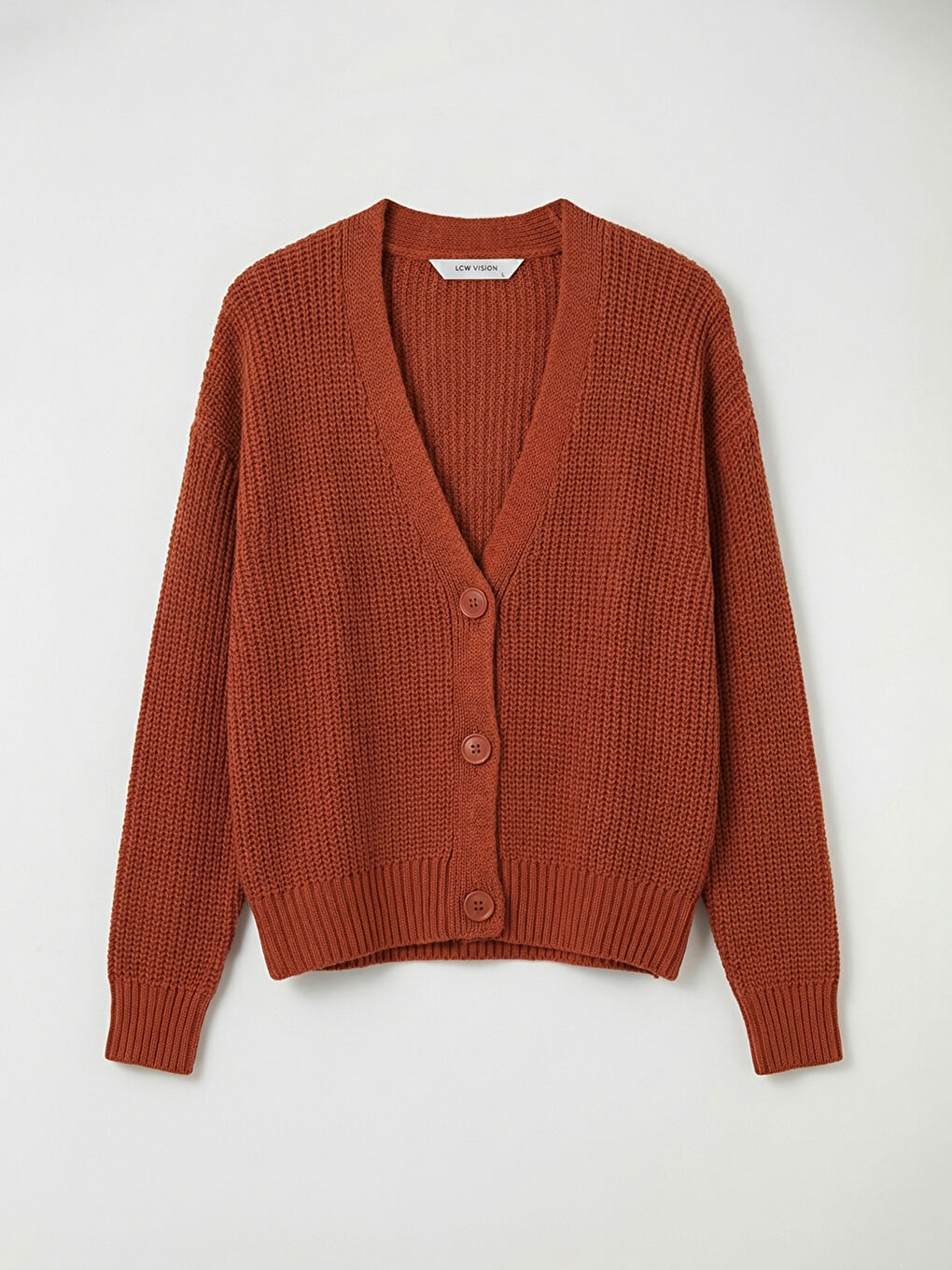 V Neck Women's Knit Cardigan-4