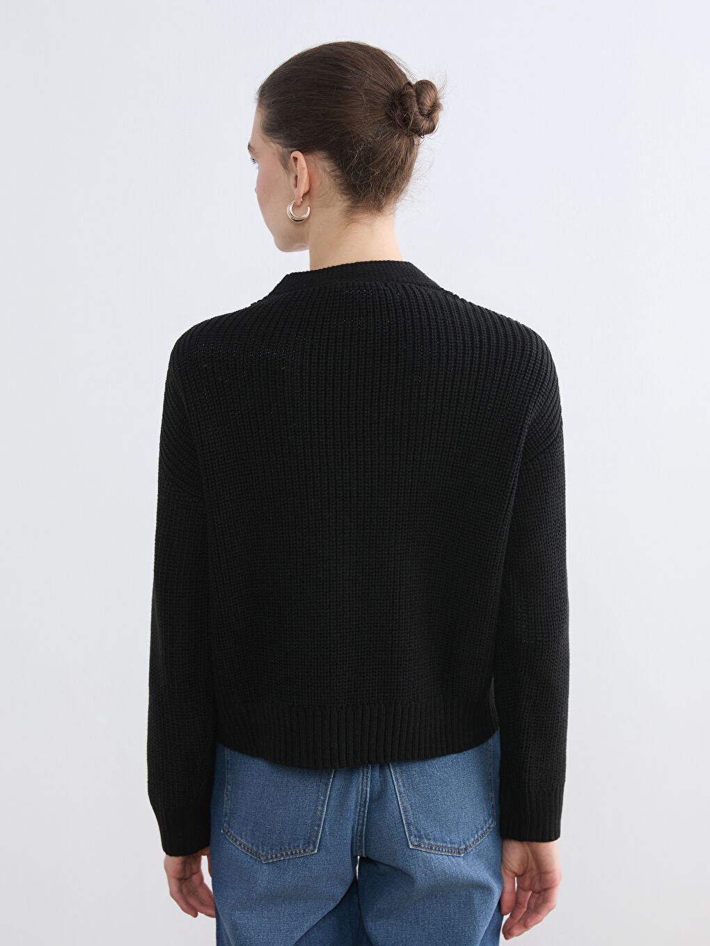 Woman BLACK Cardigan-3