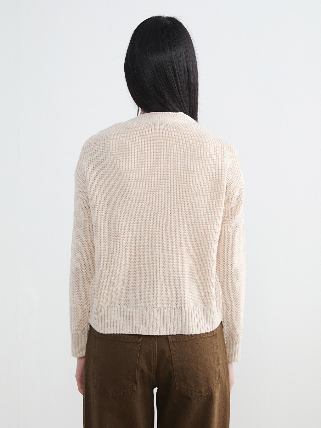 V Neck Women's Knitwear Cardigan-3