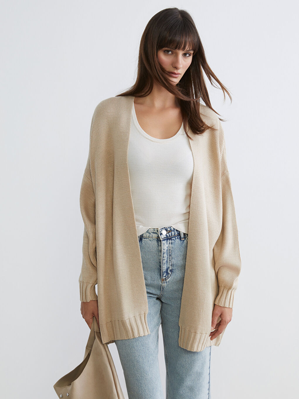 Shawl Collar Women's Knitwear Cardigan