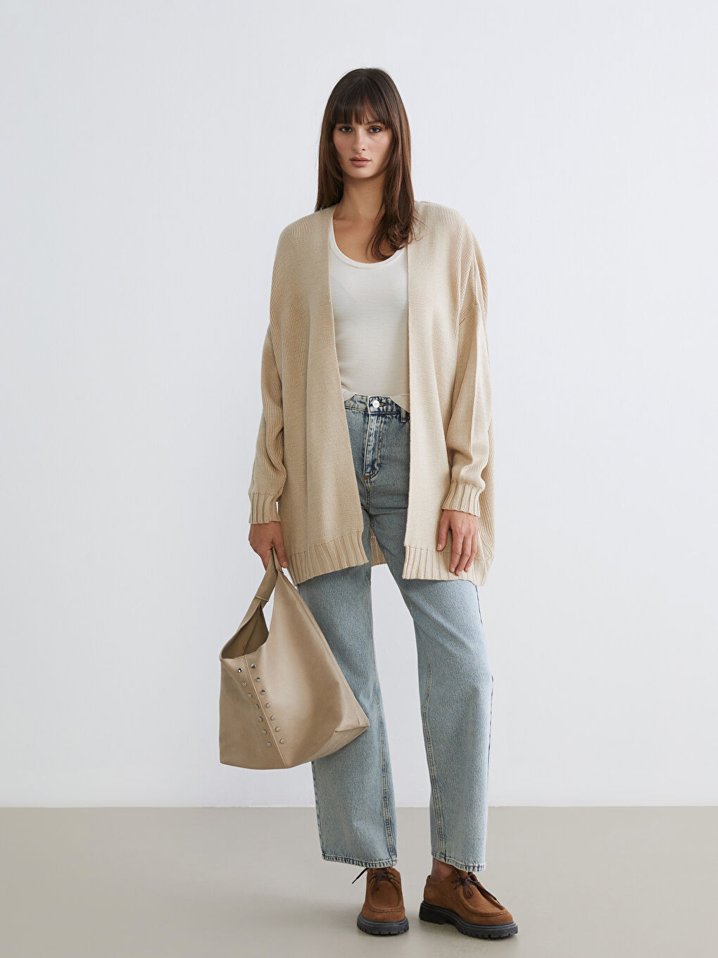 Shawl Collar Women's Knitwear Cardigan-1