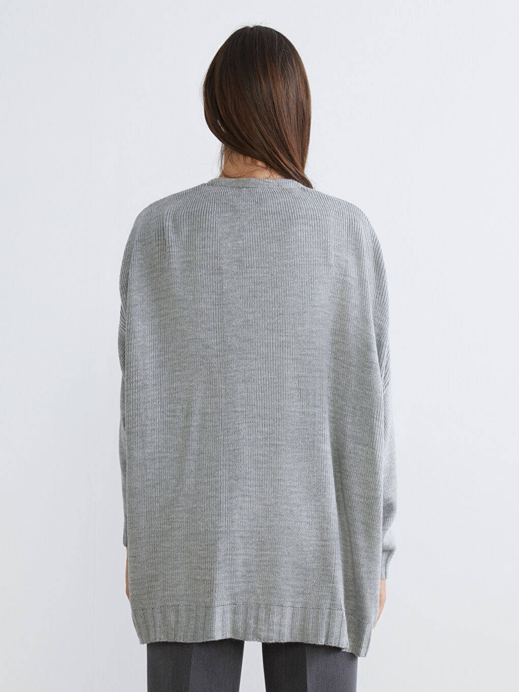 كارديجان تريكو بياقة شال للسيدات-3