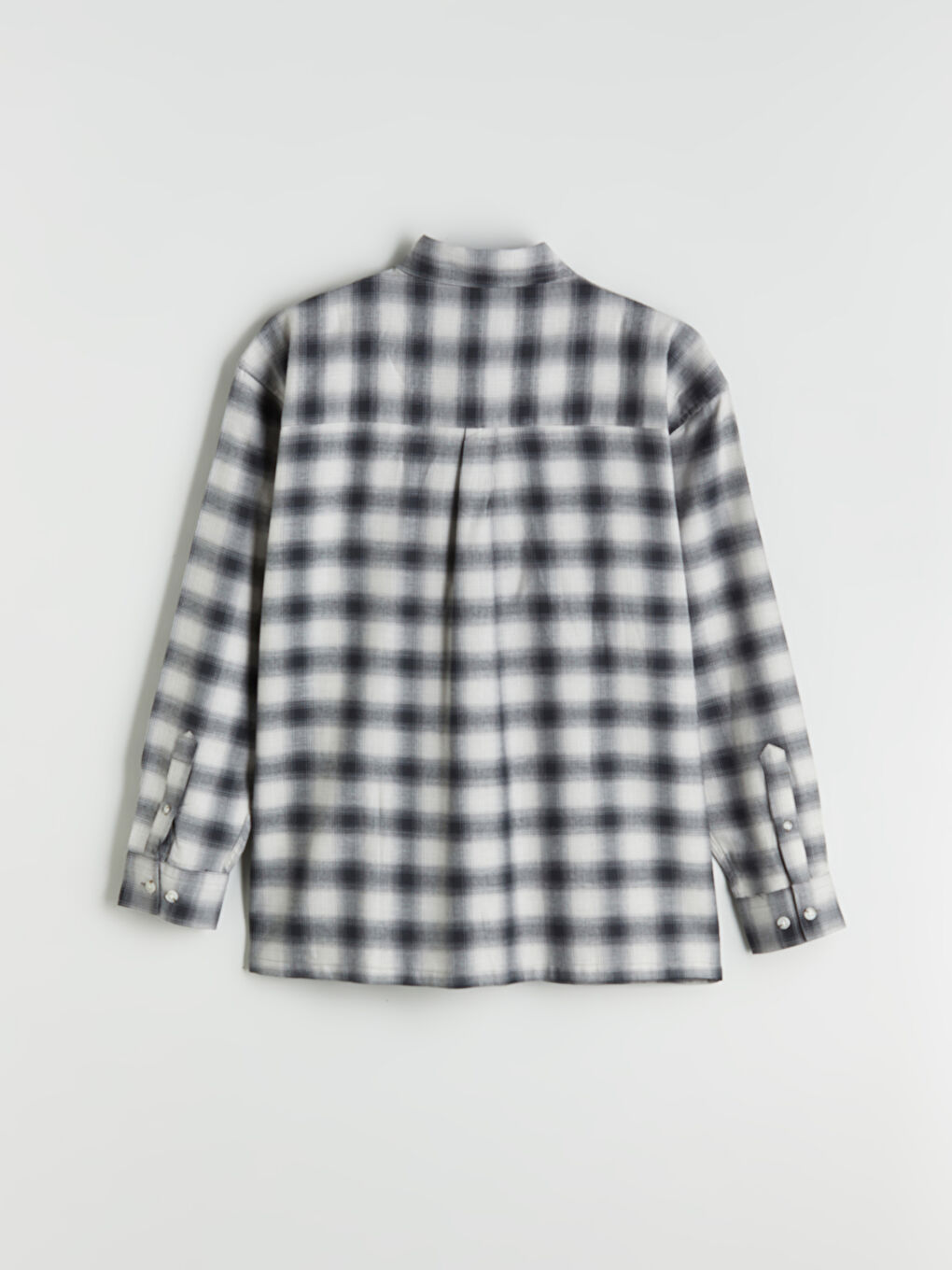 Relaxed Fit Long Sleeve Plaid Men's Flannel Shirt-5
