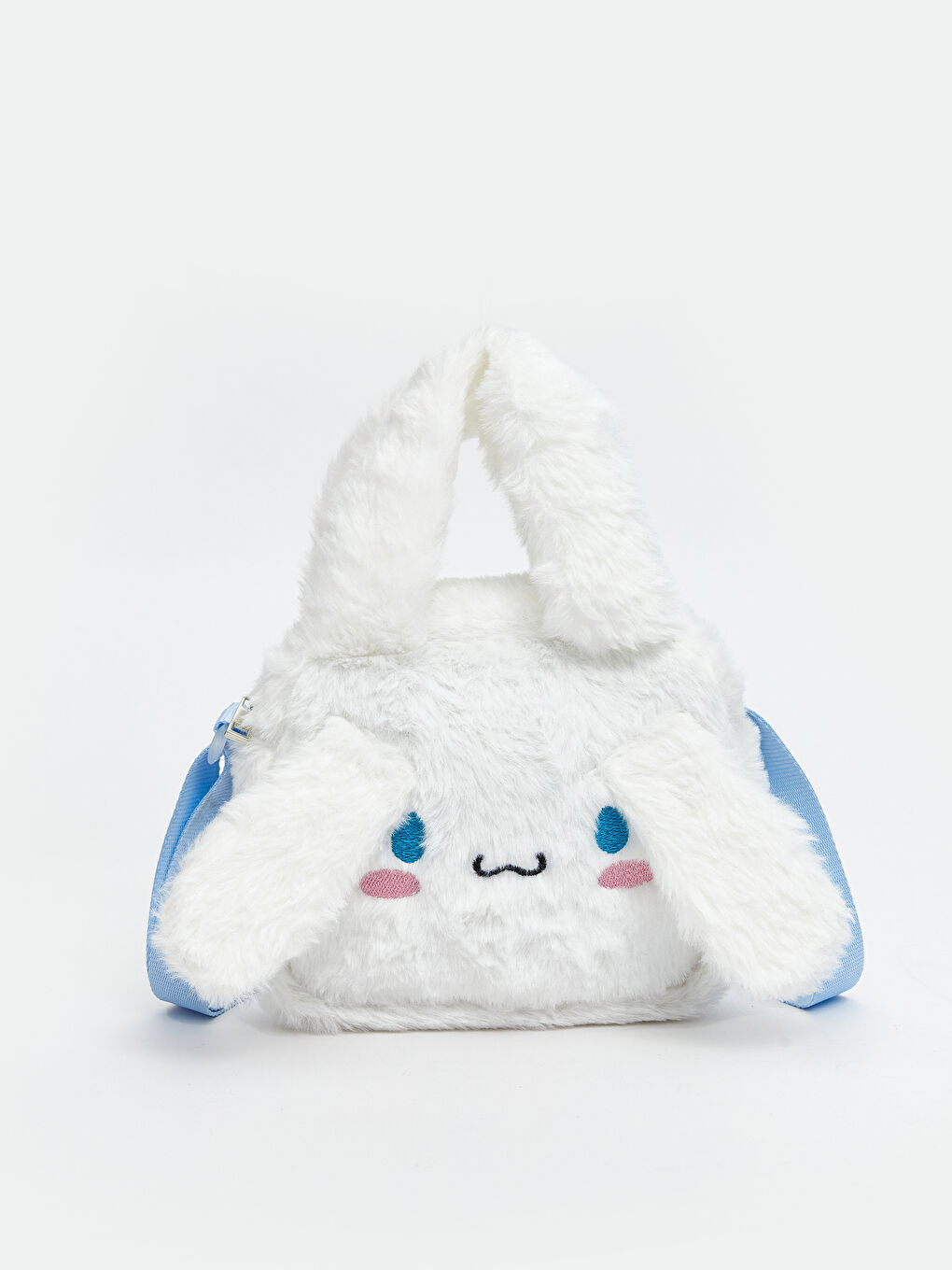 Beyaz Hayvan Figürlü Kız Çocuk Omuz Çantası-1