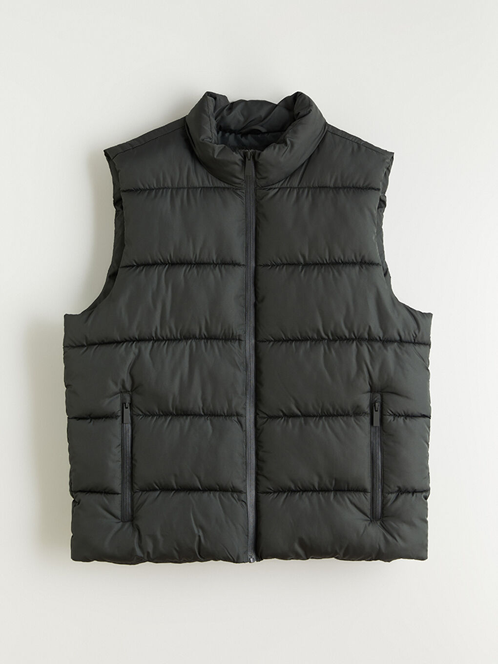 Man KHAKI Puffer Gilet-5