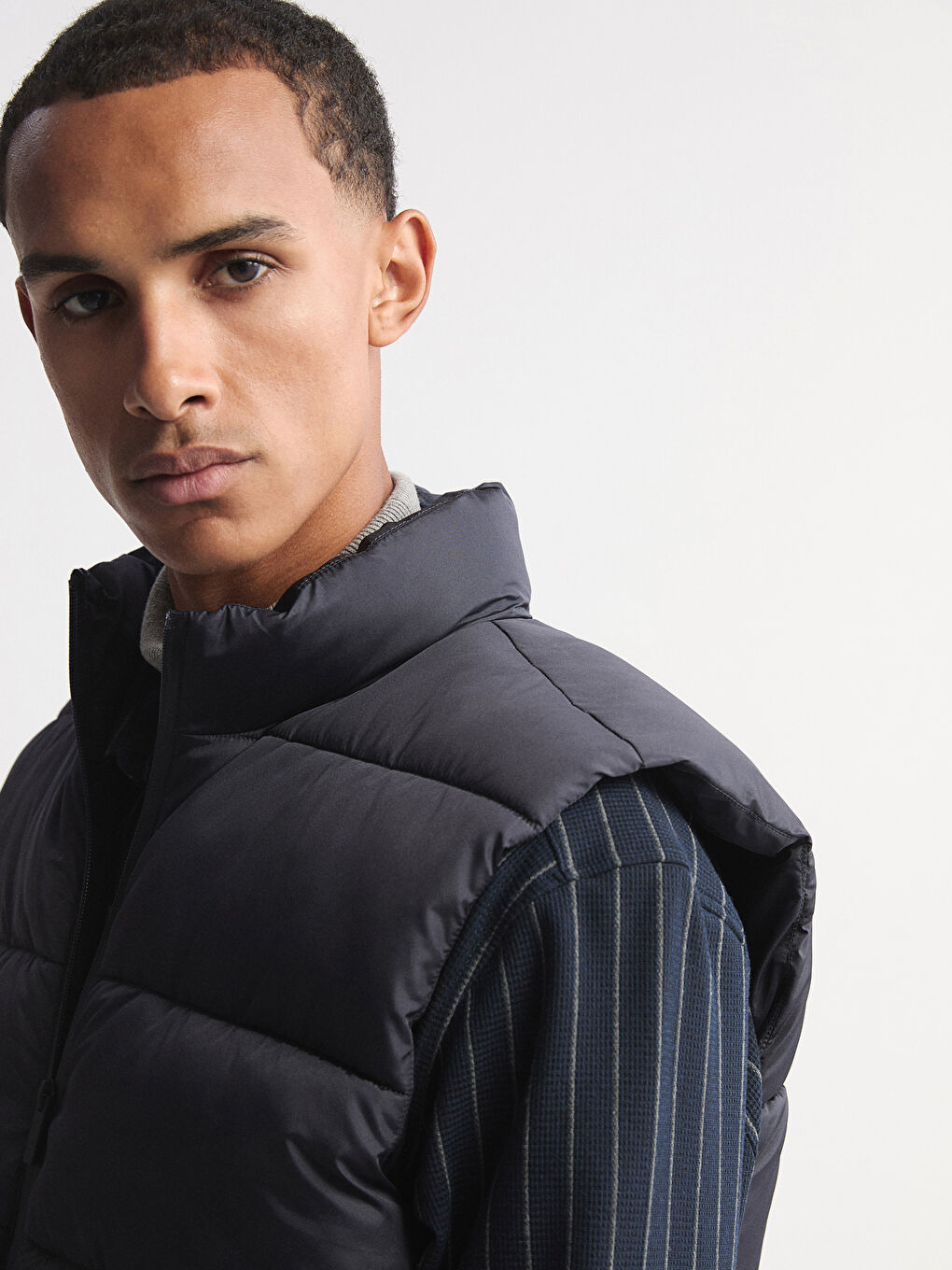 Man NAVY Puffer Gilet-2