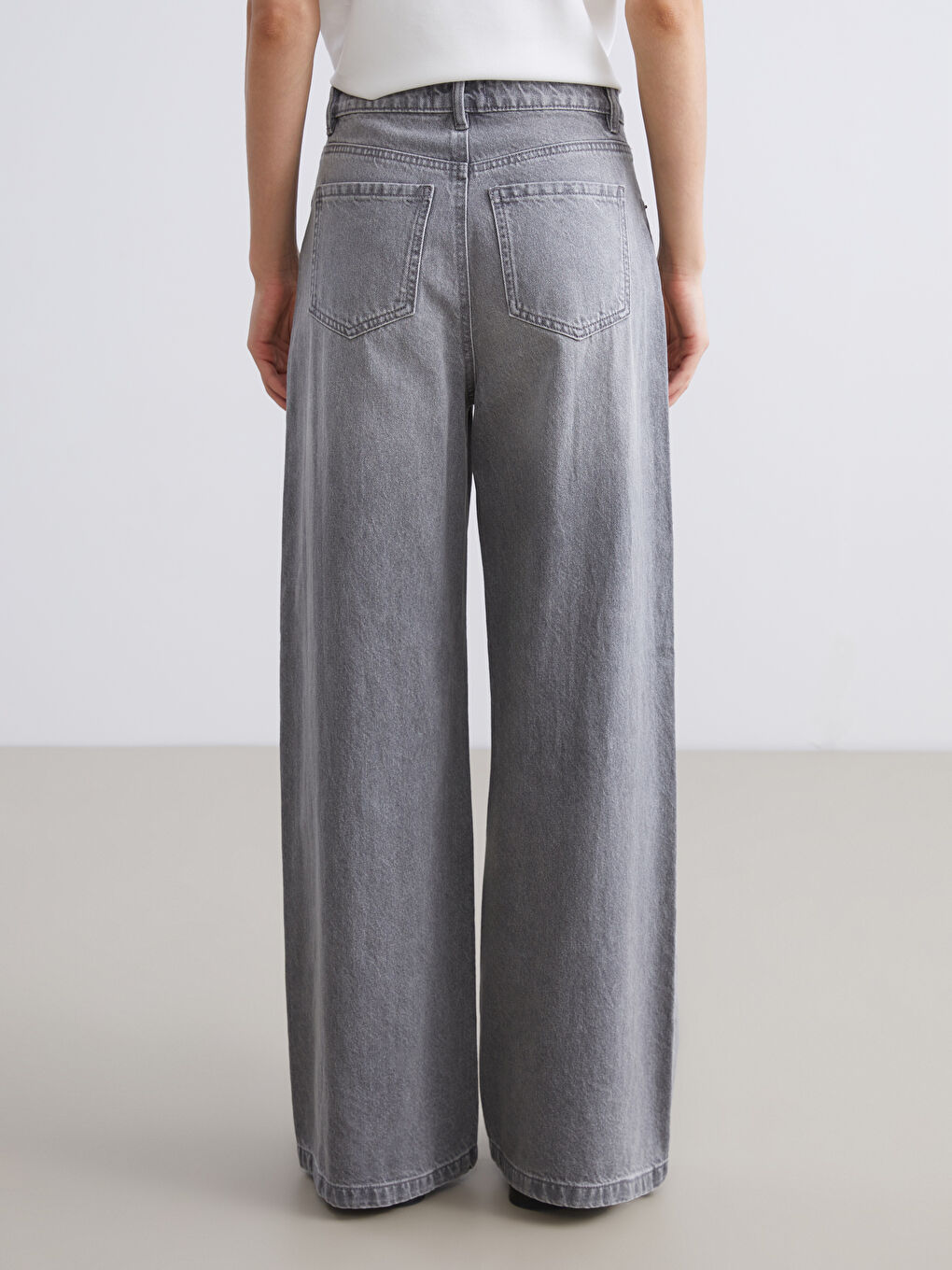 LCW Jeans Wideleg Women's Jeans -W5IV56Z8-GRD