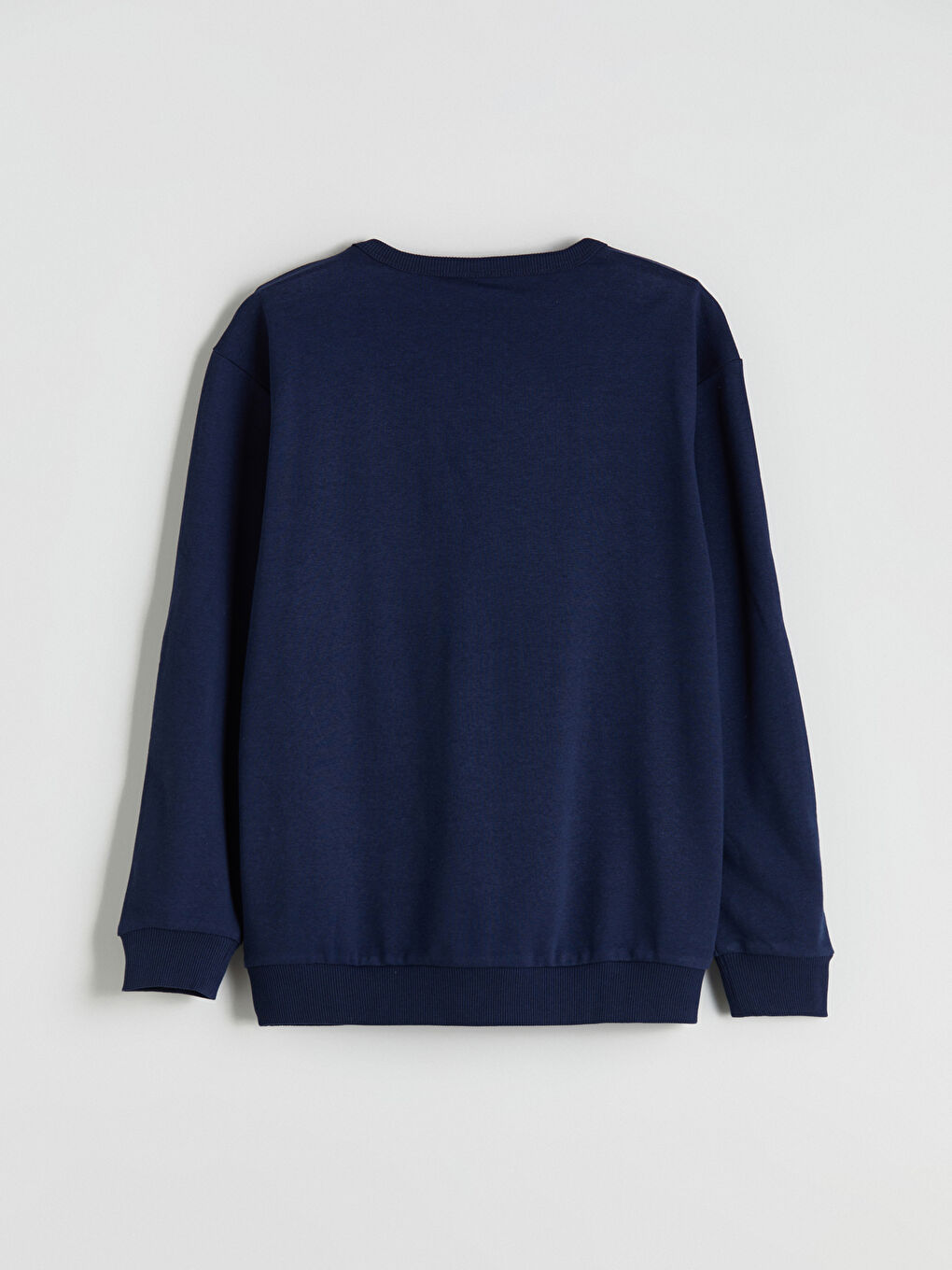 Lacivert Bisiklet Yaka Erkek Çocuk Sweatshirt-2