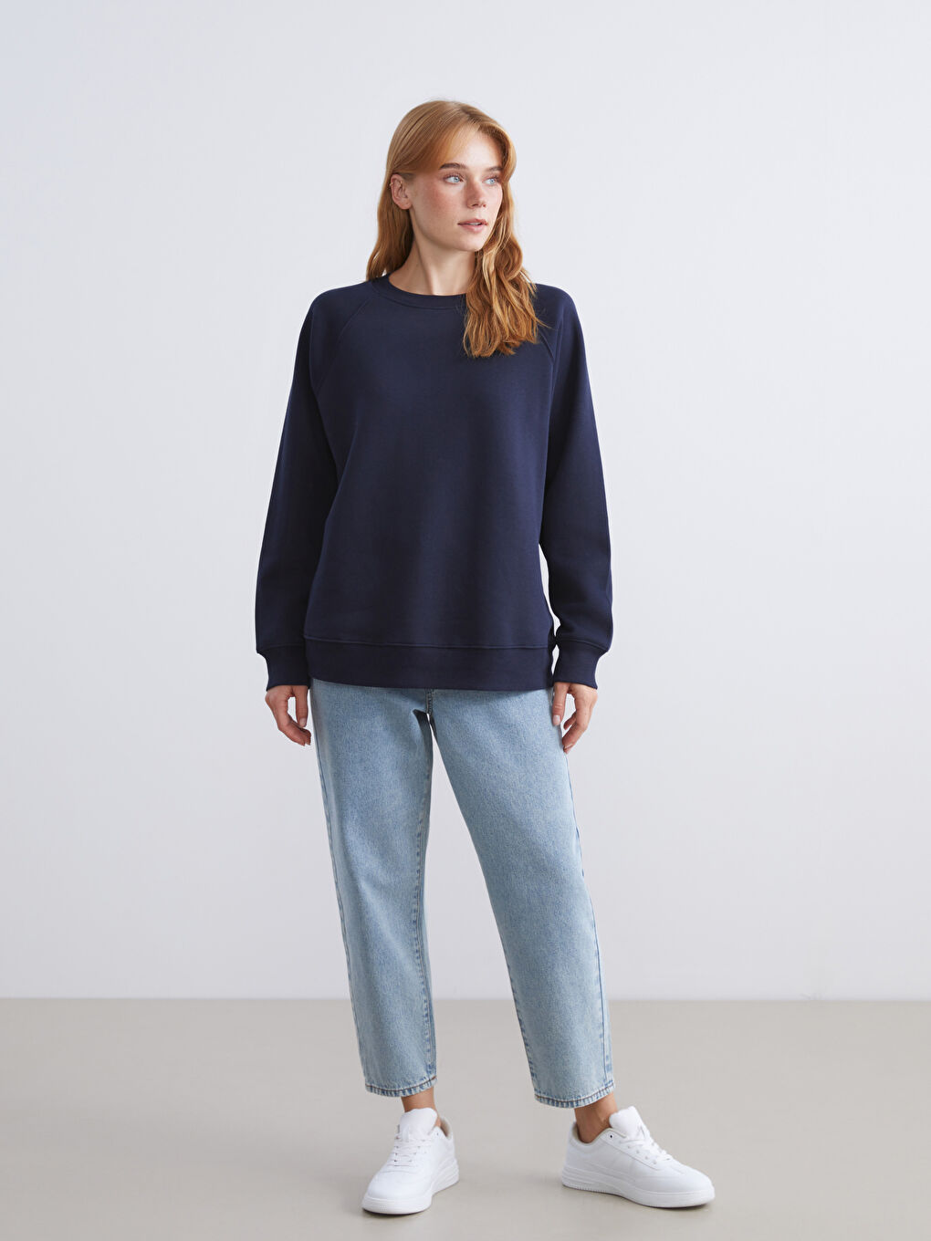 Crew Neck Women's Sweatshirt-1