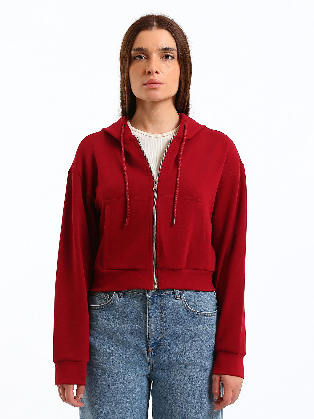 Zippered Women's Sweatshirt