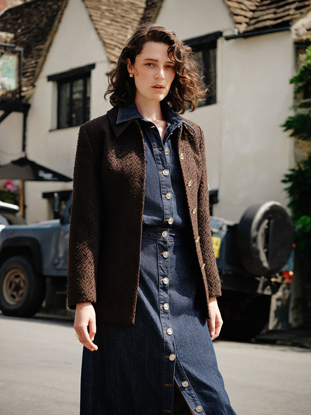 Textured Women's Tweed Jacket