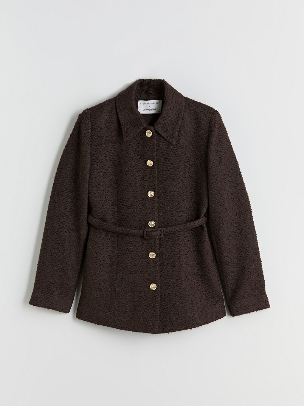 Textured Women's Tweed Jacket-6