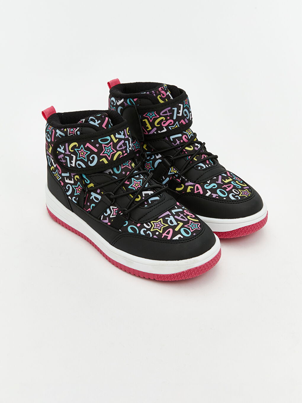LCW STEPS Laces and Hook-and-Loop Ankle Boy Girls' Sports Shoes -W5IV97Z4-LQJ