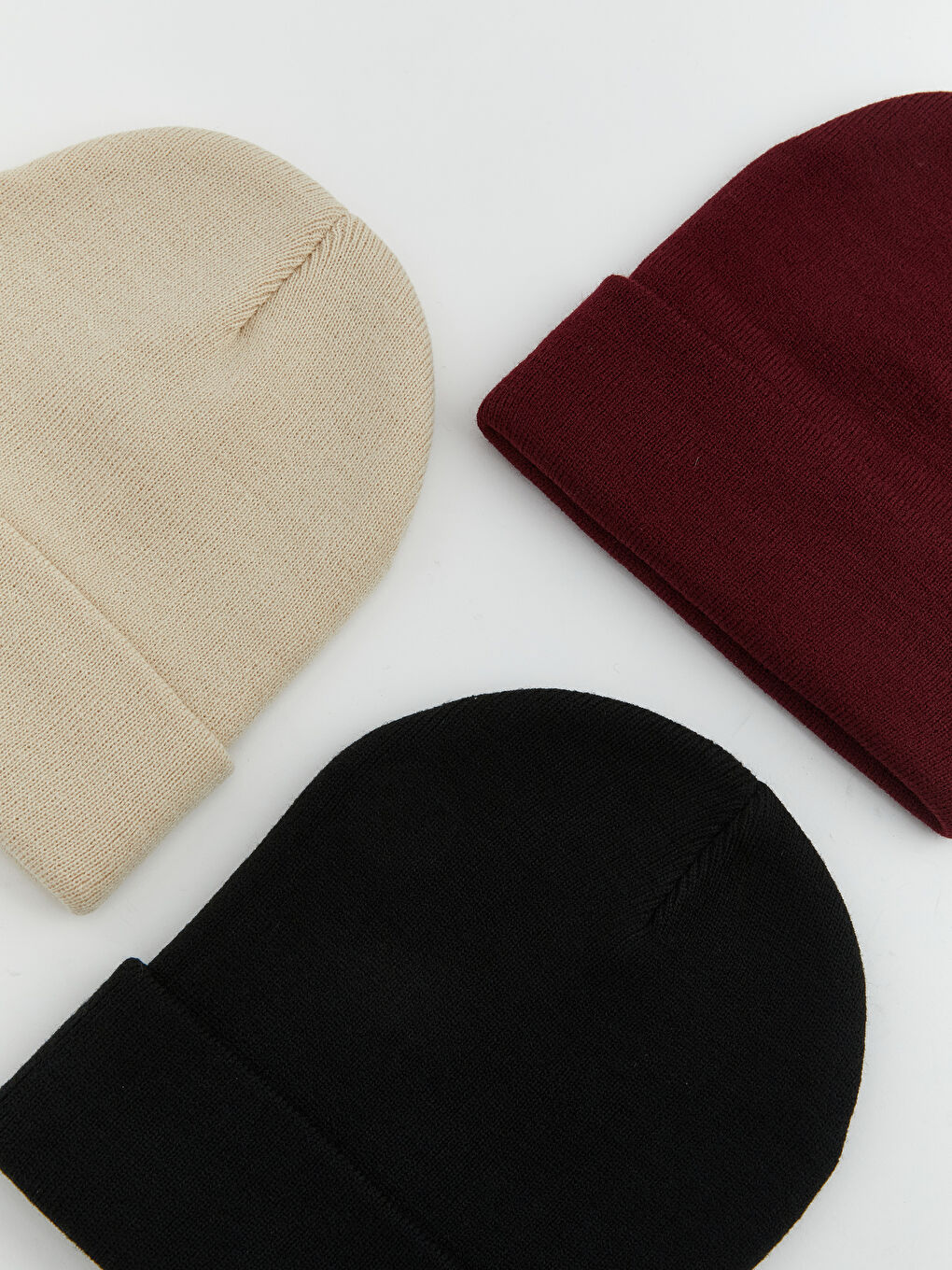 Basic Men's Knit Beanie 3-Pack-4
